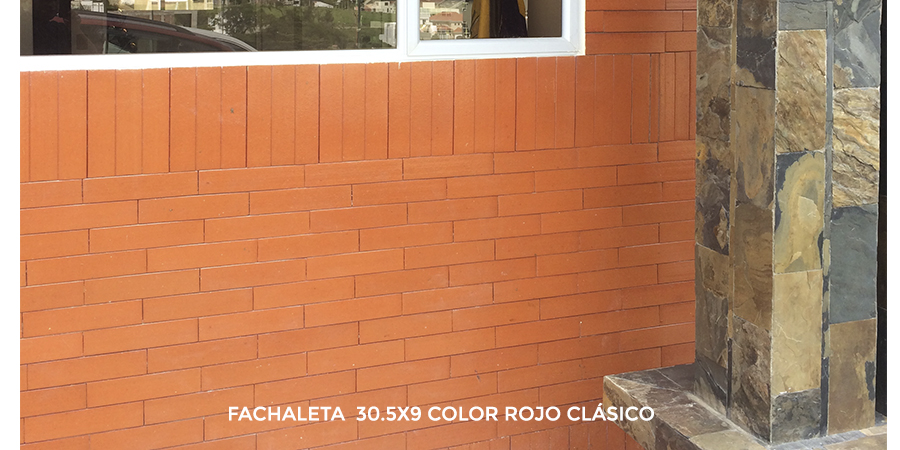 Fachaleta 30.5 rojo clasico