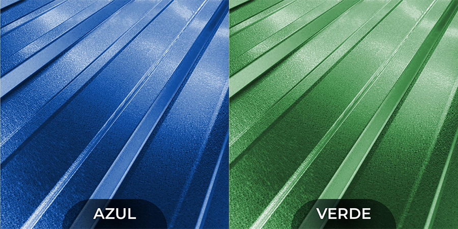 Decorpanel planchas metalicas verde azul